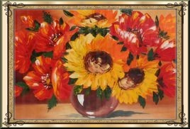 картина на кухню «Ваза с цветами»
